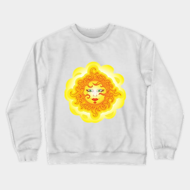 Abstract Sun G2 Crewneck Sweatshirt by MedusArt